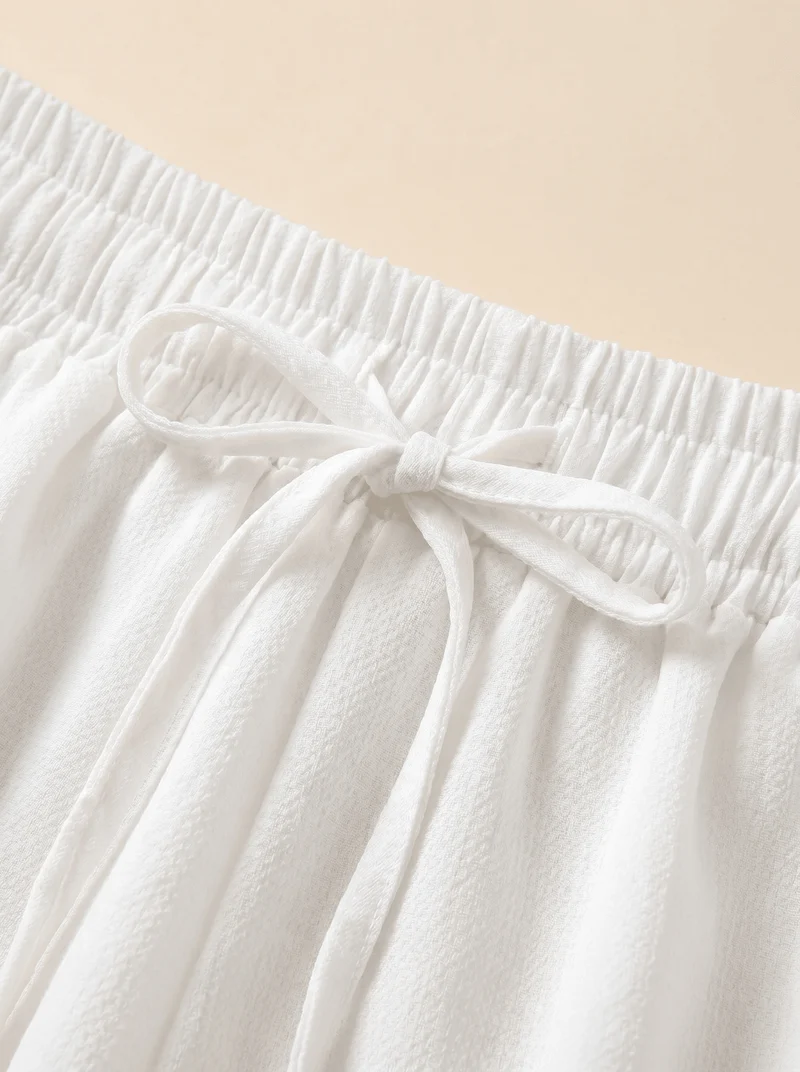 Damen Shorts mit Elastischem Bund und Kordelzug