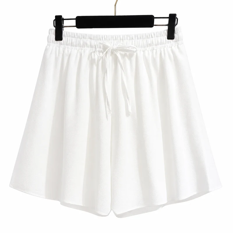 Damen Shorts mit Elastischem Bund und Kordelzug