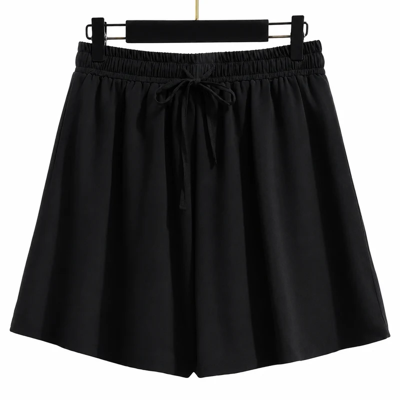 Damen Shorts mit Elastischem Bund und Kordelzug