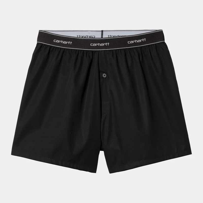 Carhartt WIP Herren-Boxershorts mit Schriftzug – Schwarz