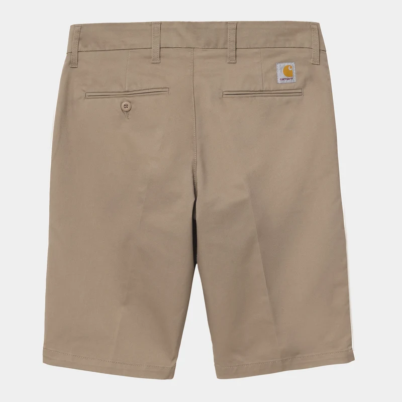 Carhartt WIP Herren Sid Shorts – Leder gespült