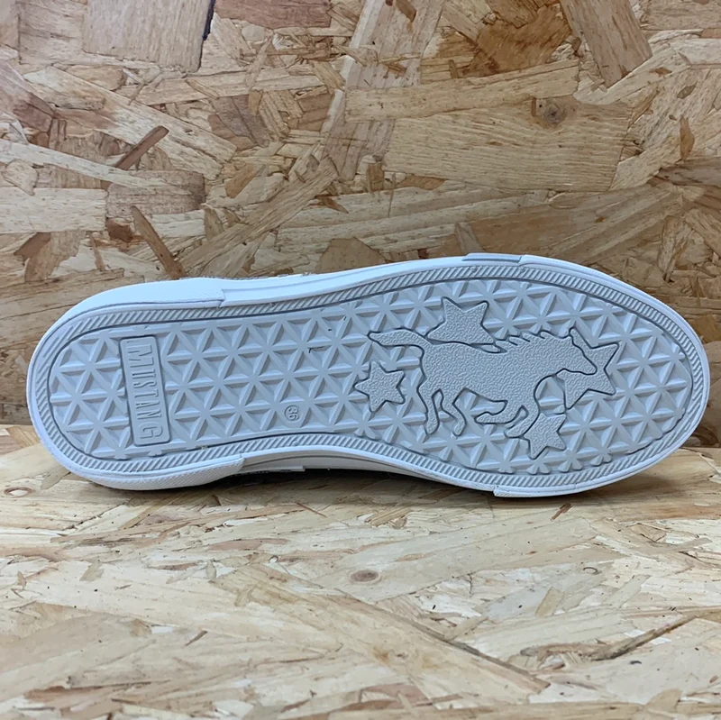 Mustang Modische Sneaker für Damen - Silber