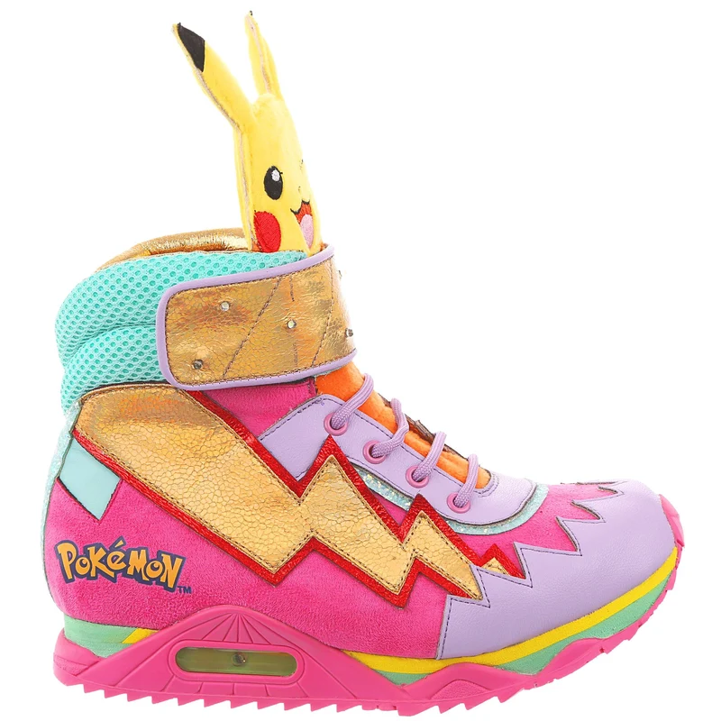 Irregular Choice Frauen Pokemon Flames & Bolts Stiefel – Rosa