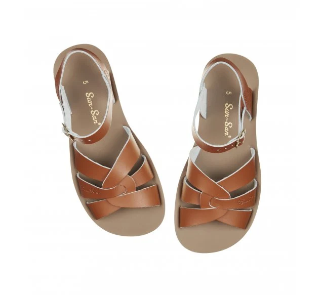 Salt Water Sandals Damen-Schwimmersandale – Hellbraun