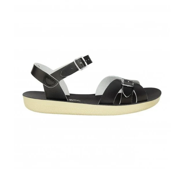 Salt Water Sandals Damen-Boardwalk-Sandale – Schwarz