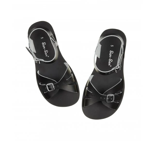 Salt Water Sandals Damen-Boardwalk-Sandale – Schwarz