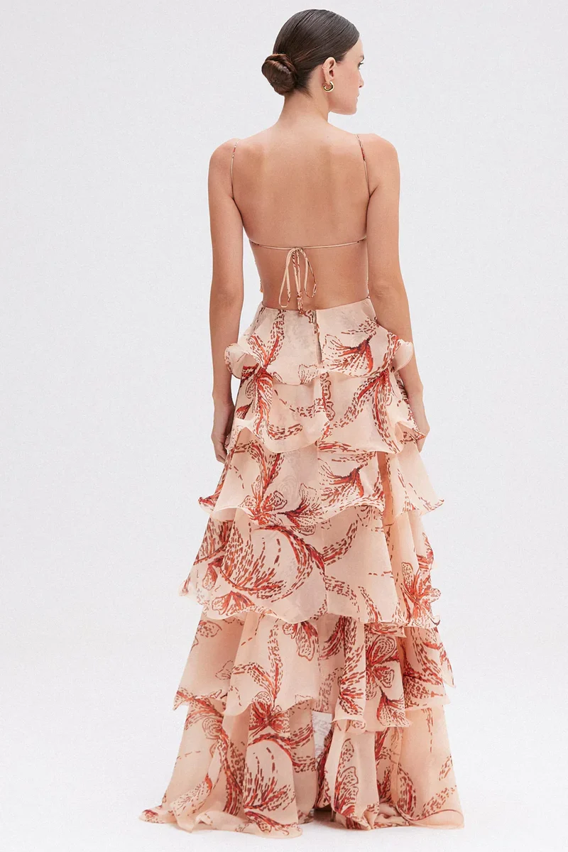 Isalina | Rüschen-Midikleid