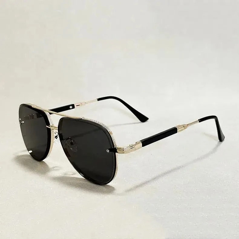 Damen Piloten Sonnenbrille mit Doppelstegrahmen