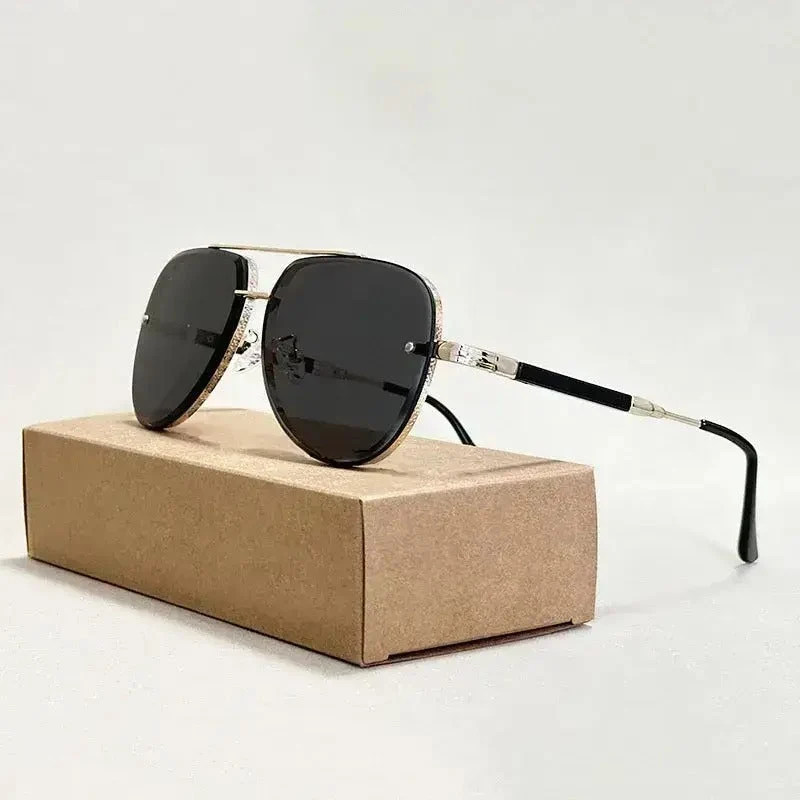 Damen Piloten Sonnenbrille mit Doppelstegrahmen