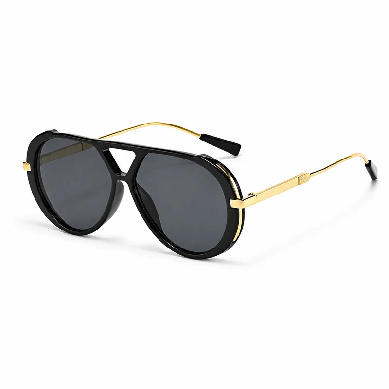 Damen Sonnenbrille mit runden Gläsern und schlanken Bügeln