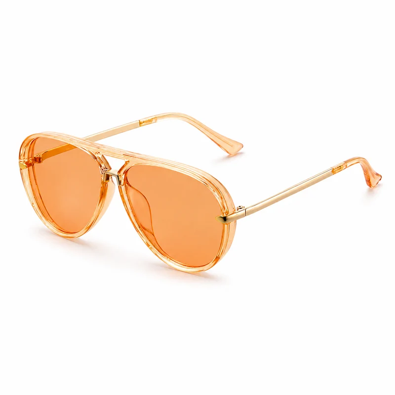 Damen Übergroße Sonnenbrille mit Doppelsteg