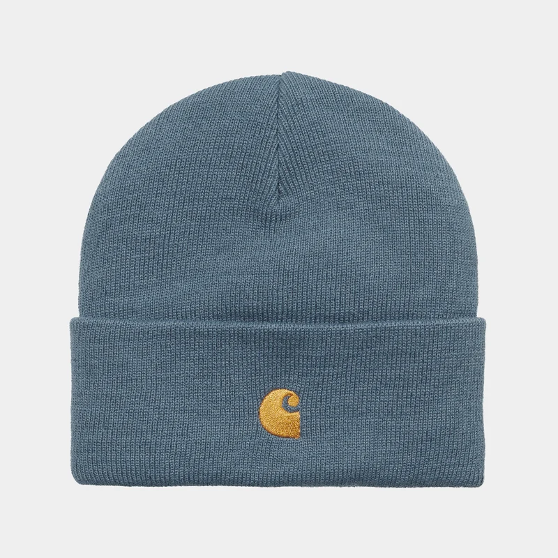 Carhartt WIP Unisex Chase Beanie – Sturmblau
