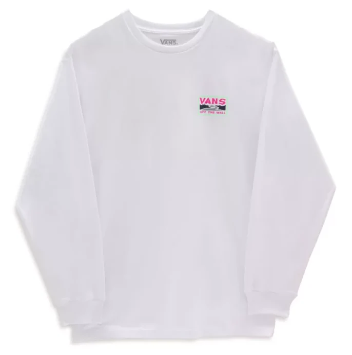 VANS Herren Summer Camp Langarm-T-Shirt – Weiß
