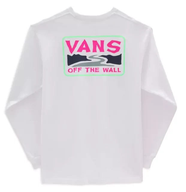 VANS Herren Summer Camp Langarm-T-Shirt – Weiß