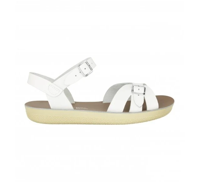 Salt Water Sandals Damen-Boardwalk-Sandale – Weiß
