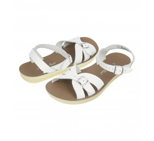 Salt Water Sandals Damen-Boardwalk-Sandale – Weiß