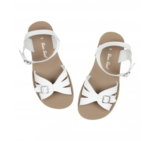 Salt Water Sandals Damen-Boardwalk-Sandale – Weiß