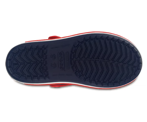 Crocs Crocband-Sandale für Kinder – Marineblau/Rot