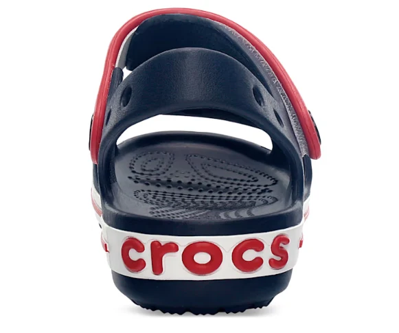 Crocs Crocband-Sandale für Kinder – Marineblau/Rot