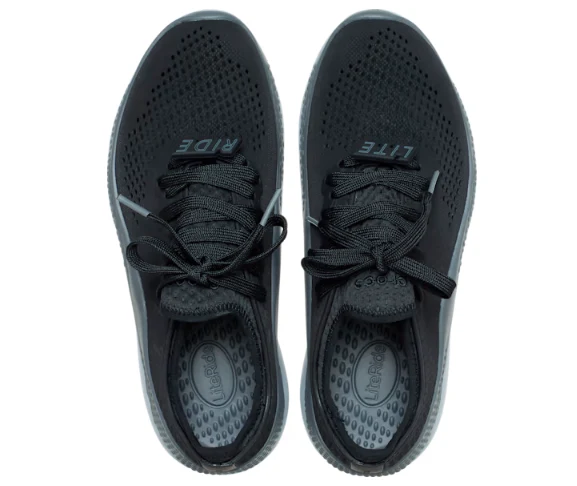 Crocs Unisex Classic LiteRide 360 ​​Pacer Trainer – Schwarz / Schiefergrau