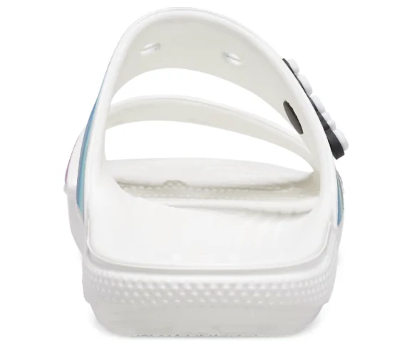 Crocs Unisex Classic Solarized Sandale – Weiß / Multi
