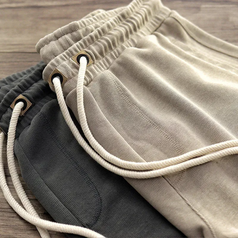 Herren Jersey-Shorts mit Kordelzug und elastischem Bund
