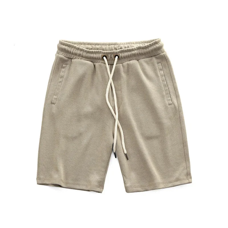 Herren Jersey-Shorts mit Kordelzug und elastischem Bund