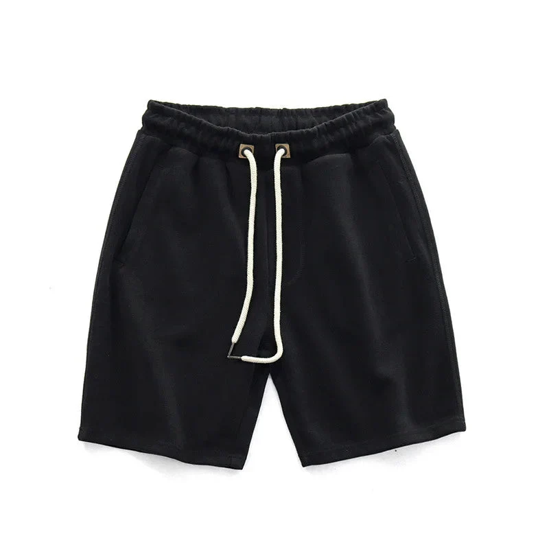 Herren Jersey-Shorts mit Kordelzug und elastischem Bund