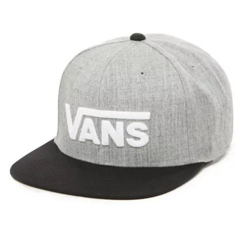VANS Unisex Drop V Snapback Cap – Grau