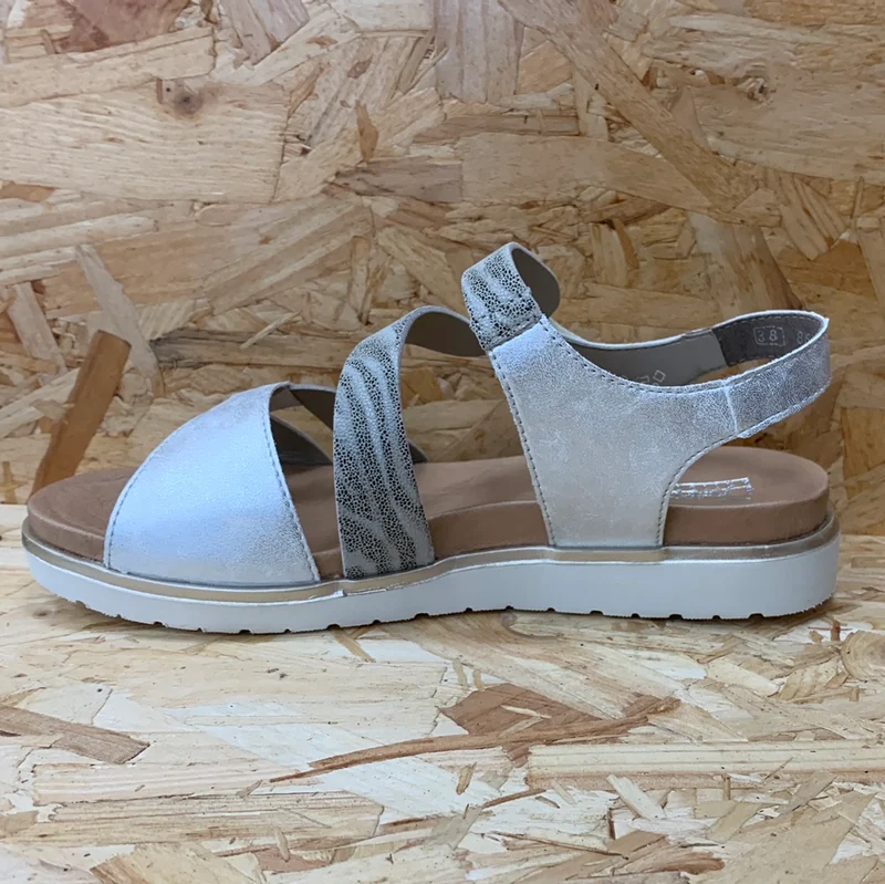 Rieker Modische Damensandale – Metallic