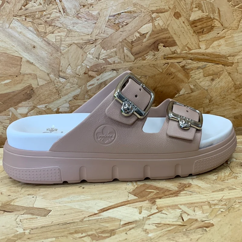 Rieker Modische Sandale für Damen – Rosa