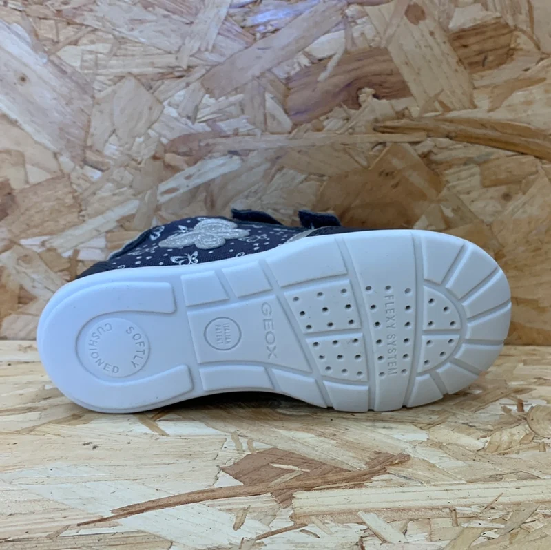 Geox Kleinkinder B Elthan GA Trainer – Marineblau/Silber