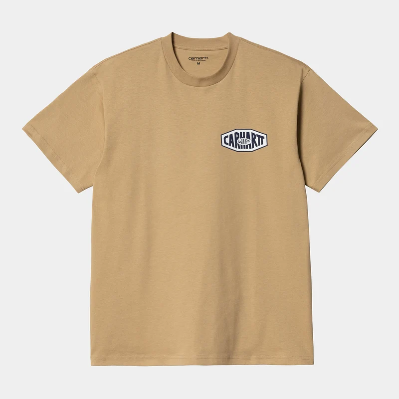 Carhartt WIP Kurzärmliges Herren-T-Shirt aus Bio-Baumwolle von New Tools – Dusty Hamilton Brown
