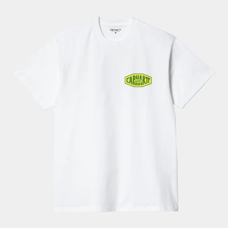 Carhartt WIP Kurzärmliges Herren-T-Shirt aus Bio-Baumwolle von New Tools – Weiß