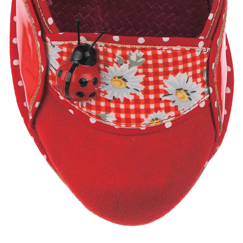 Irregular Choice Womens Future Ladybug High Heel - Rot