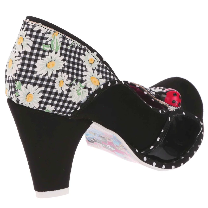 Irregular Choice Damen Future Ladybug High Heel - Schwarz