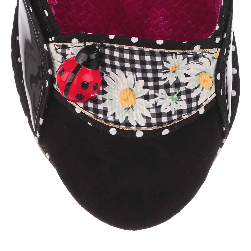 Irregular Choice Damen Future Ladybug High Heel - Schwarz