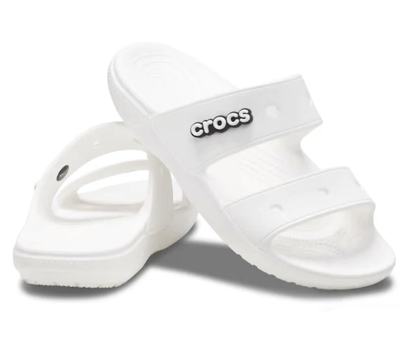 Crocs Klassische Unisex-Sandale – Weiß