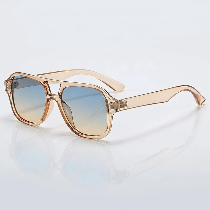 Damen-Sonnenbrille im Aviator-Stil mit Doppelsteg