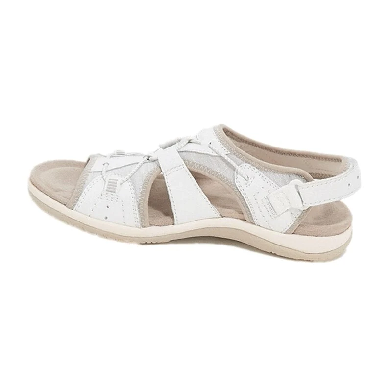 Damen-Sandalen mit offener Zehenpartie, Bungee-Kordelzug und Fersenriemen