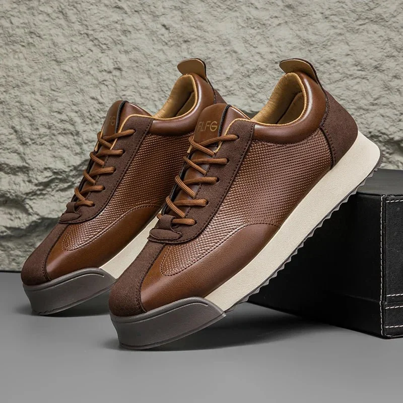 Herren Schnürsneaker mit Plateausohle