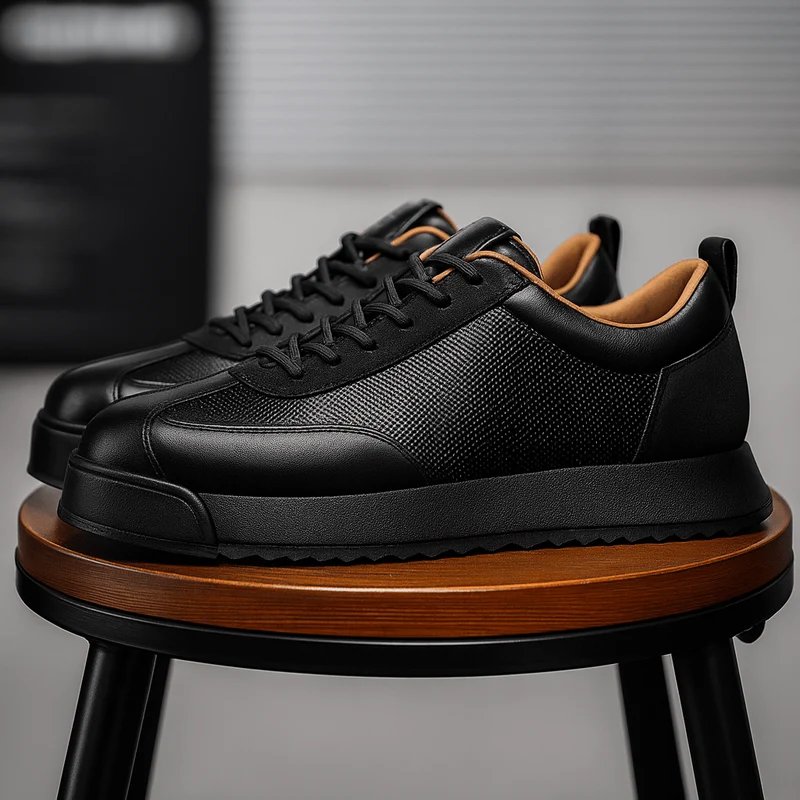 Herren Schnürsneaker mit Plateausohle