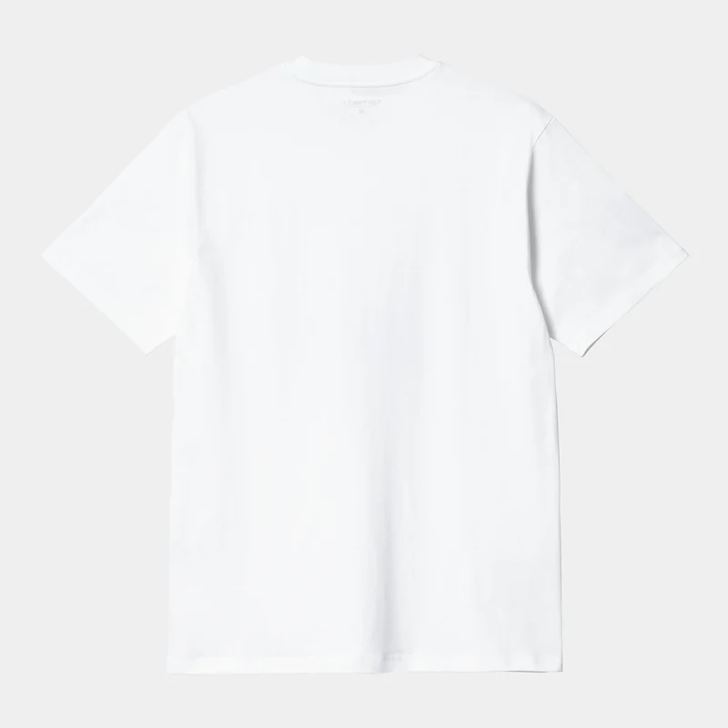 Carhartt WIP Herren Steamroller Kurzarm-T-Shirt aus Bio-Baumwolle – Weiß