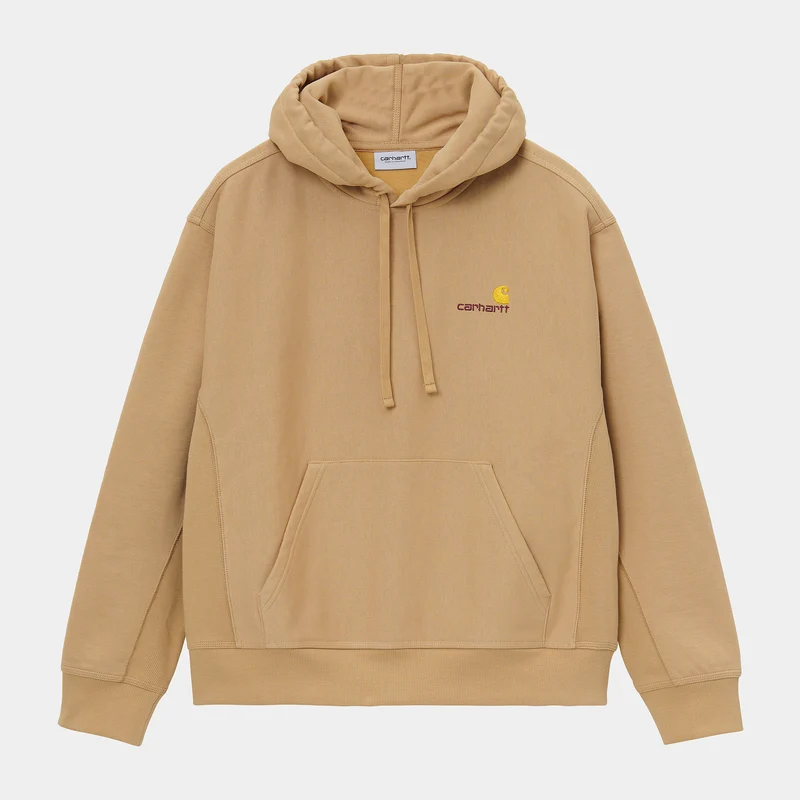 Carhartt WIP Herren American Script Sweatshirt-Hoodie – Dusty Hamilton Brown