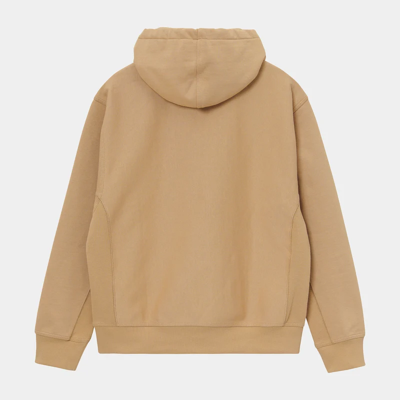 Carhartt WIP Herren American Script Sweatshirt-Hoodie – Dusty Hamilton Brown