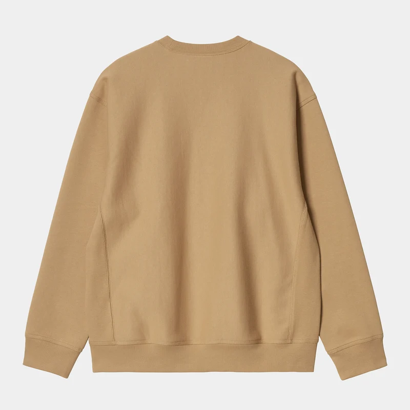 Carhartt WIP Herren American Script Sweatshirt - Dusty Hamilton Brown
