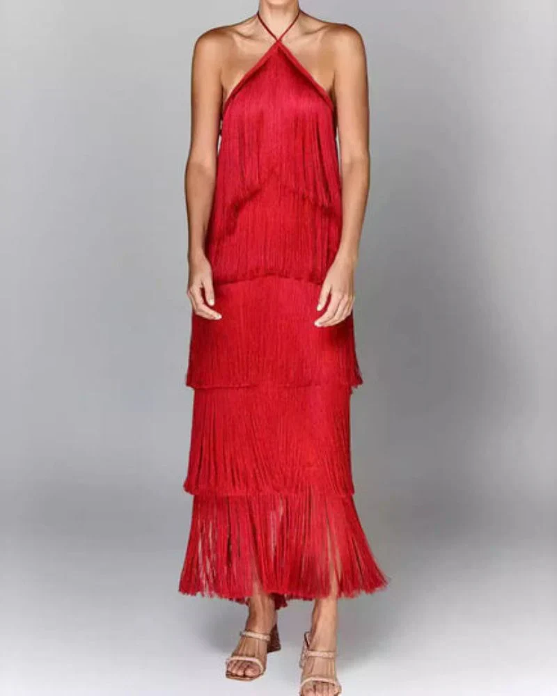 Adena | Quastenkleid der Eleganz
