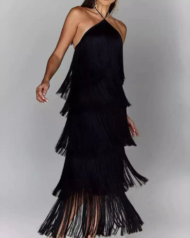 Adena | Quastenkleid der Eleganz