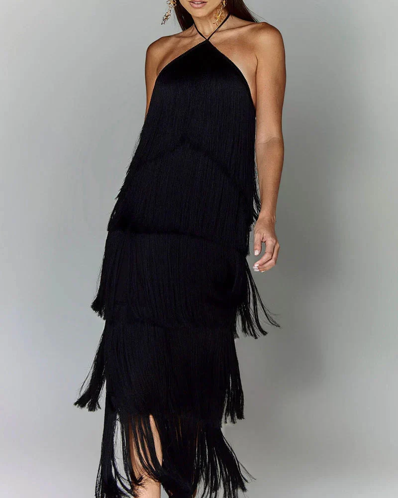 Adena | Quastenkleid der Eleganz