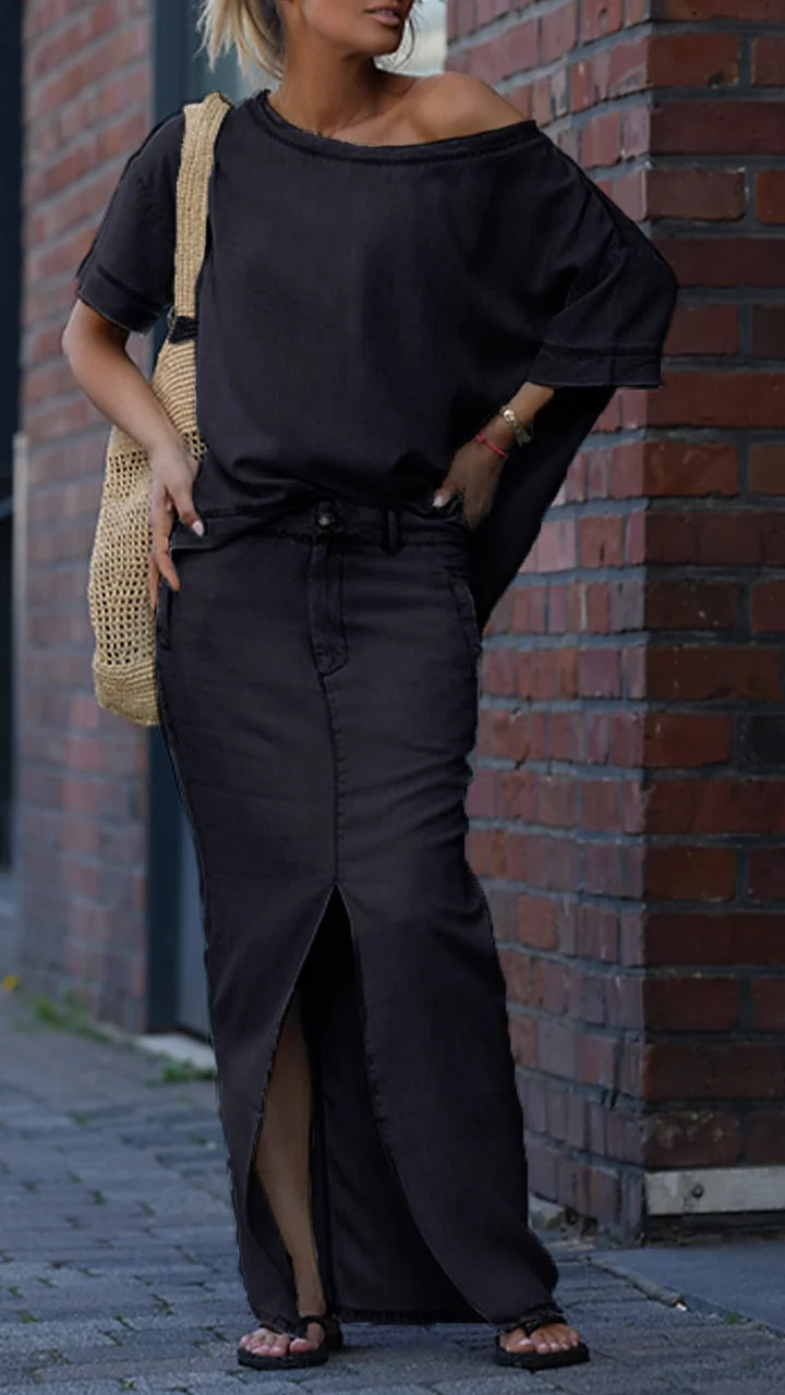 Amora | Lässiger Jeansanzug